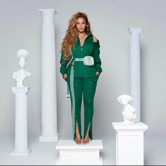 IVY PARK Jackets & Coats Adidas X Ivy Park Green Snap Track Jacket